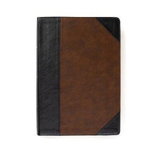 KJV Super Giant Print Reference Bible-Black/Brown LeatherTouch