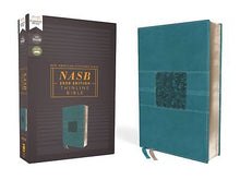 NASB Thinline Bible (Comfort Print)-Teal Leathersoft