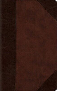 ESV Large Print Compact Bible-Brown/Walnut Portfolio Design TruTone