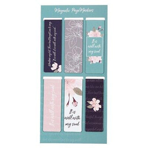 Bookmark-Pagemarker-Magnetic-It Is Well (Set Of 6)