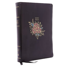 KJV Super Giant Print Reference Bible (Comfort Print)-Black Deluxe Floral Leathersoft Indexed