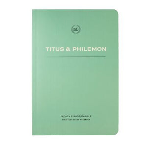 LSB Legacy Standard Bible Scripture Study Notebook: Titus & Philemon-Softcover