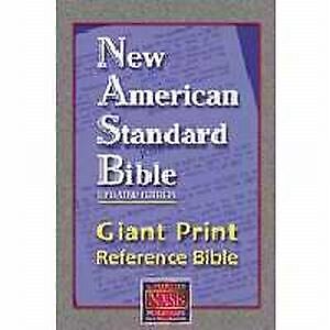 NASB 1995 Giant Print Reference Bible-Burgundy Leathertex Indexed