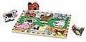 Puzzle-Farm Animals Chunky Puzzle (8 Pieces) (Ages 2+)