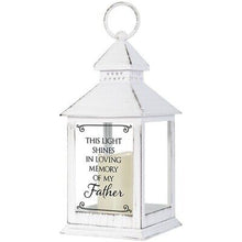 Lantern-In Loving Memory Of My Father w/LED Candle & Timer (11" x 4" x 4")