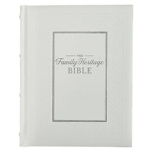 NLT Family Heritage Bible-White Hardcover