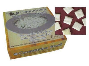 Communion-Baked Unleavened Hard Bread-Square (Pack Of 500) (White Box)