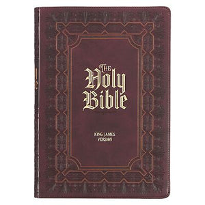 KJV Super Giant Print Bible-Burgundy Faux Leather