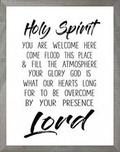 Framed Art-Holy Spirit (White) (11 X 14) (Farmhouse Art)