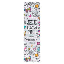 Bookmark-Notebook Doodles/Jesus Loves You 1 John 3:16 (Pack Of 10)