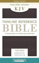 KJV Thinline Reference Bible-Burgundy Bonded Leather