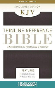 KJV Thinline Reference Bible-Burgundy Bonded Leather