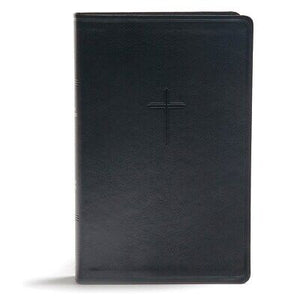 CSB Everyday Study Bible-Charcoal LeatherTouch