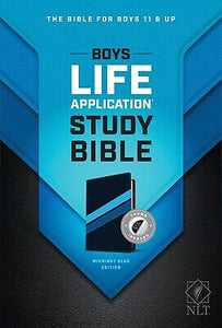 NLT Boys Life Application Study Bible-Midnight Blue TuTone LeatherLike Indexed