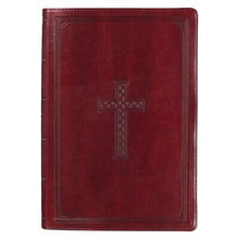 KJV Super Giant Print Bible-Burgundy Faux Leather Indexed