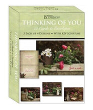 Card-Boxed-Shared Blessings-Thinking Of You Florally Yours (Box Of 12)