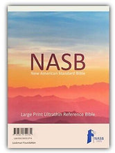 NASB 2020 Large Print Ultrathin Reference Bible-Black Genuine Leather (#3563)