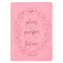 Journal-Slimline LuxLeather-I Know The Plans-Pink