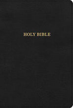 KJV Large Print Thinline Bible-Black LeatherTouch