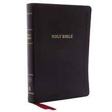 KJV Giant Print Reference Bible (Comfort Print)-Black Deluxe Leathersoft