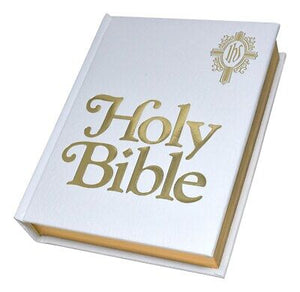 NCB New Catholic Bible Family Edition-White Padded Hardcover (#WNCB23W)