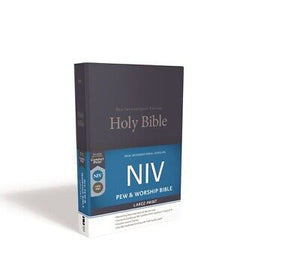NIV Pew And Worship Bible/Large Print-Blue Hardcover