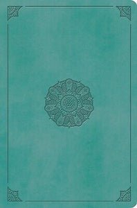 ESV Value Compact Bible-Turquoise Emblem Design TruTone