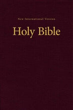 NIV Value Pew And Worship Bible-Burgundy Hardcover