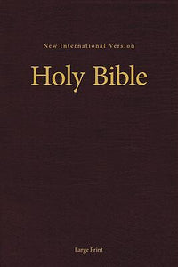NIV Pew And Worship Bible/Large Print-Burgundy Hardcover