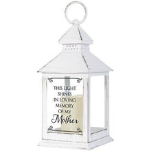 Lantern-In Loving Memory Of My Mother w/LED Candle & Timer (11" x 4" x 4")