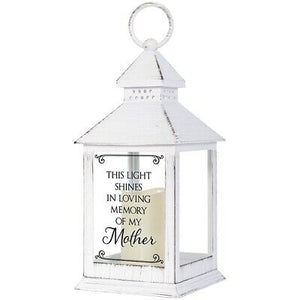 Lantern-In Loving Memory Of My Mother w/LED Candle & Timer (11" x 4" x 4")