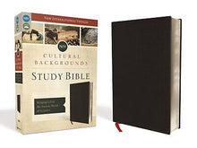 NIV Cultural Backgrounds Study Bible-Black Bonded Leather