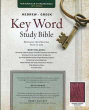 NASB77 Hebrew-Greek Key Word Study-Burgundy Genuine Leather