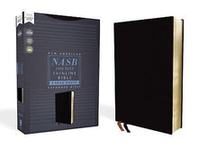 NASB Thinline Bible/Large Print (Comfort Print)-Black Bonded Leather