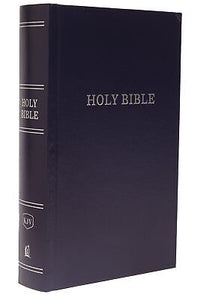 KJV Large Print Pew Bible (Comfort Print)-Navy Blue Hardcover
