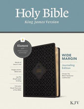 KJV Wide Margin Bible  Filament Enabled-Black Ornate Tile Hardcover LeatherLike