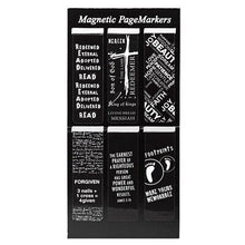 Bookmark-Pagemarker-Magnetic-Black & White (Set Of 6)