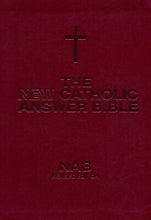 NABRE New Catholic Answer Bible Librosario Edition-Burgundy Imitation Leather