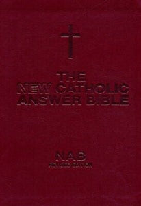 NABRE New Catholic Answer Bible Librosario Edition-Burgundy Imitation Leather