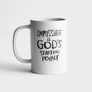 Mug-God's Starting Point (14 Oz)
