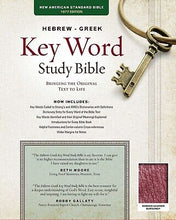 NASB77 Hebrew-Greek Key Word Study-Burgundy Bonded Leather