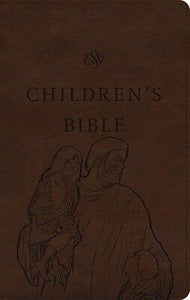 ESV Children's Bible-Brown Let The Children Come Design TruTone