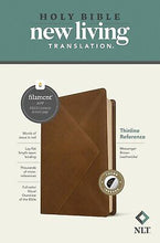 NLT Thinline Reference Bible  Filament Enabled Edition-Messenger Brown LeatherLike Indexed