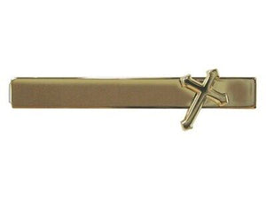 Tie Bar-Cross w/Gift Box-Gold