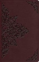 ESV Value Thinline Bible-Chestnut Filigree Design TruTone