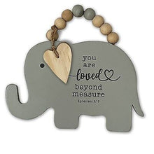 Wall Plaque-Elephant/You Are Loved Beyond Measure (5.75" x 6") (Ephesians 3:19)