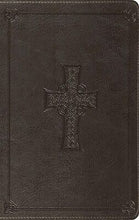 ESV Value Thinline Bible-Charcoal Celtic Cross Design TruTone