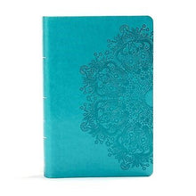 KJV Large Print Personal Size Reference Bible-Teal LeatherTouch Indexed