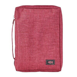 Bible Cover-Value-Fish-Burgundy-LRG