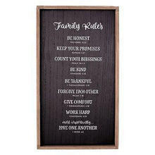 Wall Plaque-Family Rules (12 x 21)